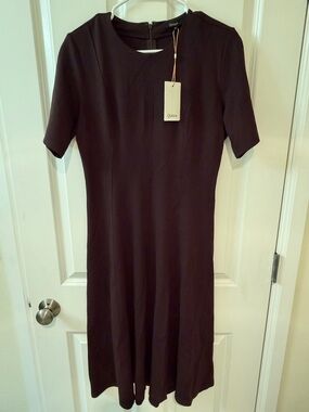 Quince Midi Dress in Deep Brown
